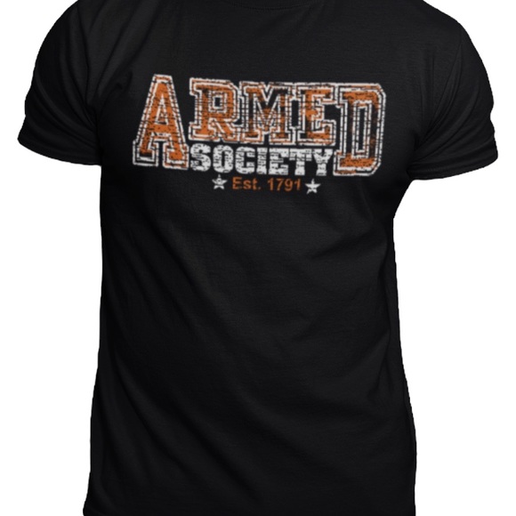 Armed Society “Established 1791” Crewneck T-Shirt - Picture 1 of 7